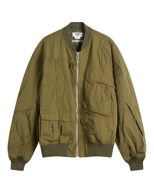 Junya Watanabe Green X Needles Cotton Nylon Bomber for men