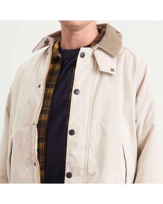 Barbour Padded Transport Jacket in Natural for Men | Lyst