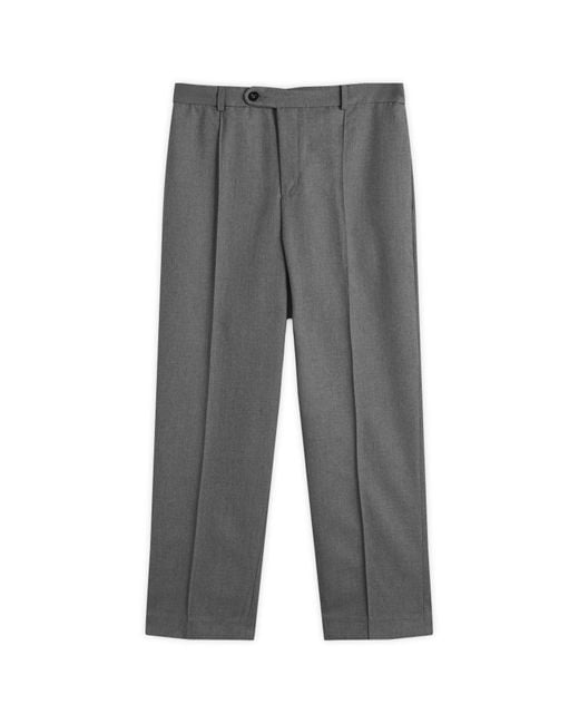 About Blank Gray Everyday Pleated Trouser for men