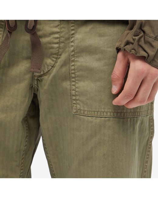 RRL Green Army Utility Pant for men