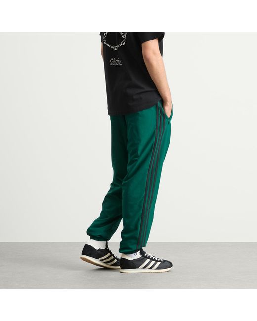 Adidas Green Brushed Woven Track Pant for men