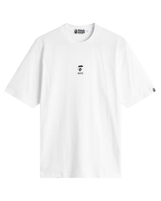 A Bathing Ape White Ape Face Shrunk T-Shirt for men