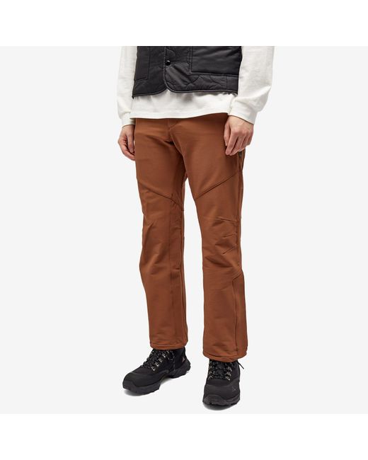 Roa Brown Technical Softshell Trousers for men