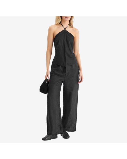 Baserange Black Mar Halter Top