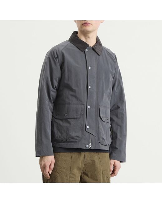 Barbour Gray Re-Engineered Casual Chore Jacket for men