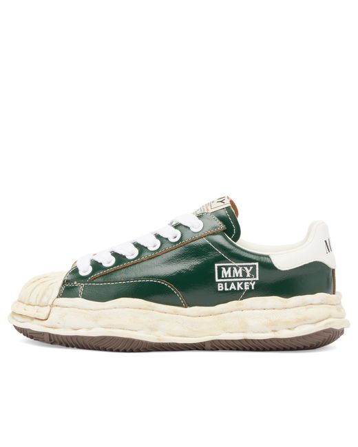Maison Mihara Yasuhiro Green Blakey Original Sole Wrinkled Leather