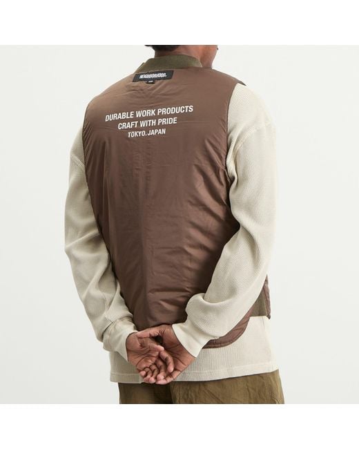 Neighborhood Reversible Padded Vest in Green for Men | Lyst Canada