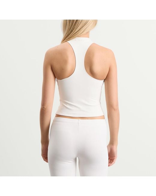 Nike White X Skims Matte Mock Neck Racer Tank