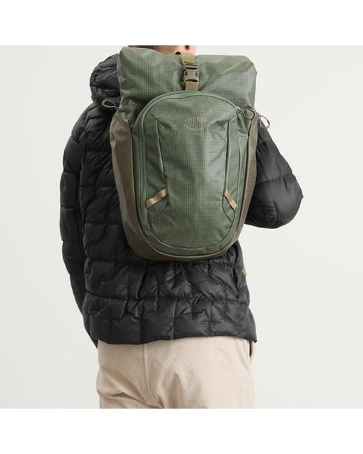 Osprey Green Transporter Roll Top Backpack