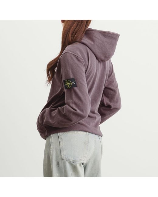 Stone Island Purple Hoodie