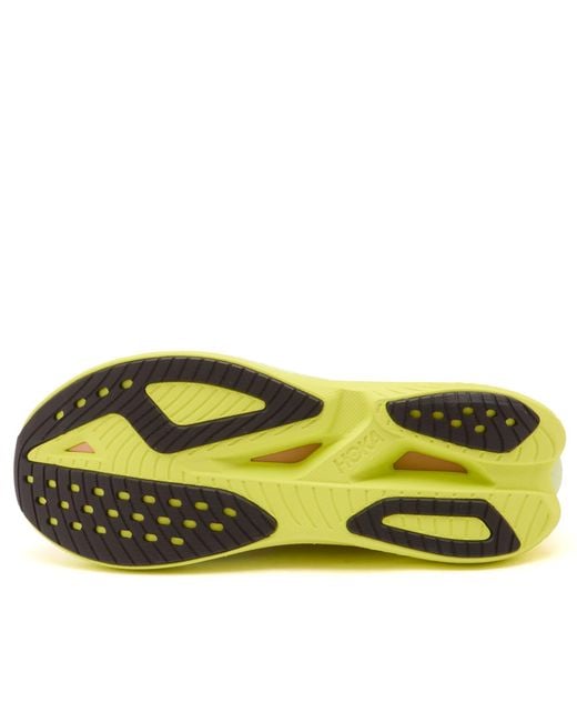 Hoka One One Yellow U Mach X Caged Sneaker