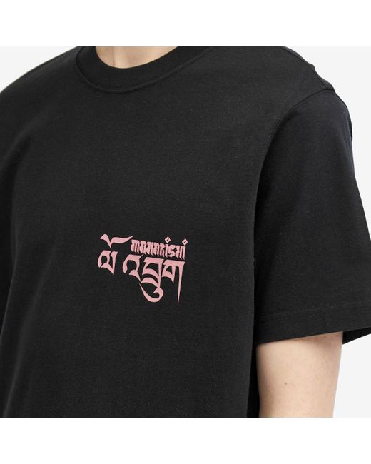 Maharishi Black Tashi Mannox Abundance Dragon T-Shirt for men