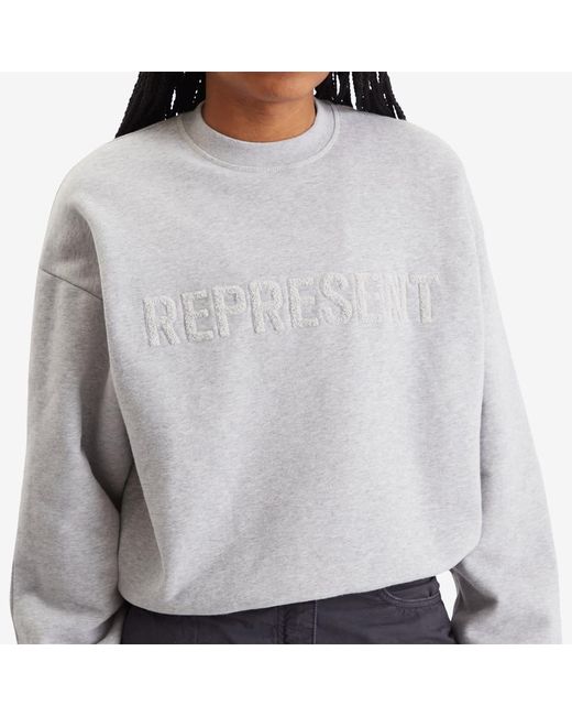 Represent White Owners Club Everyday Logo Crew Sweatshirt