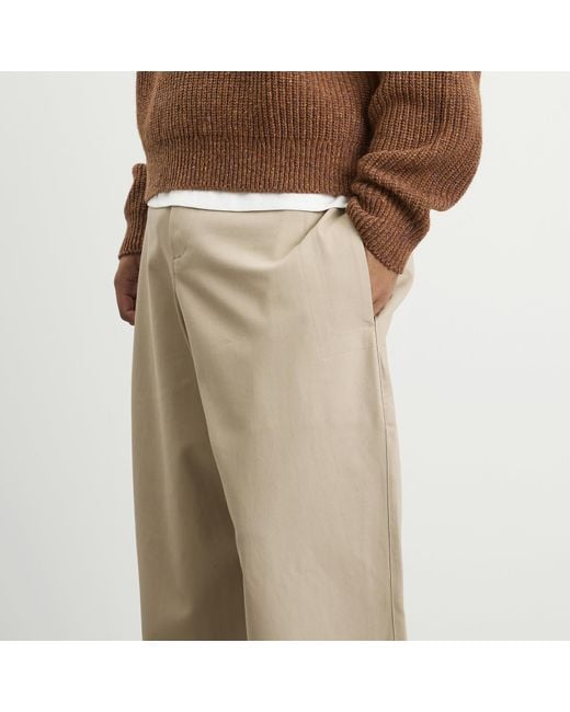 SAGE NATION Natural Wide Tailored Trouser for men