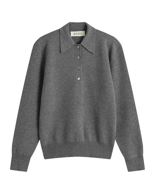 Rohe Gray Sculptural Polo