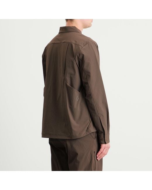 Pas Normal Studios Brown Off-Race Tech Overshirt for men