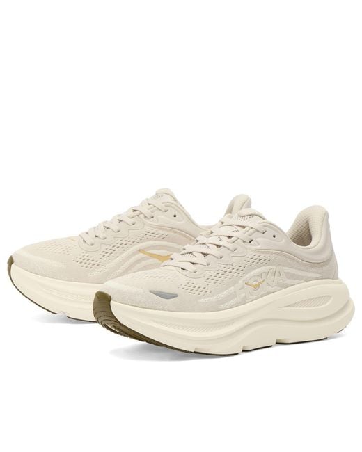 Hoka One One White Bondi 9 Sneaker