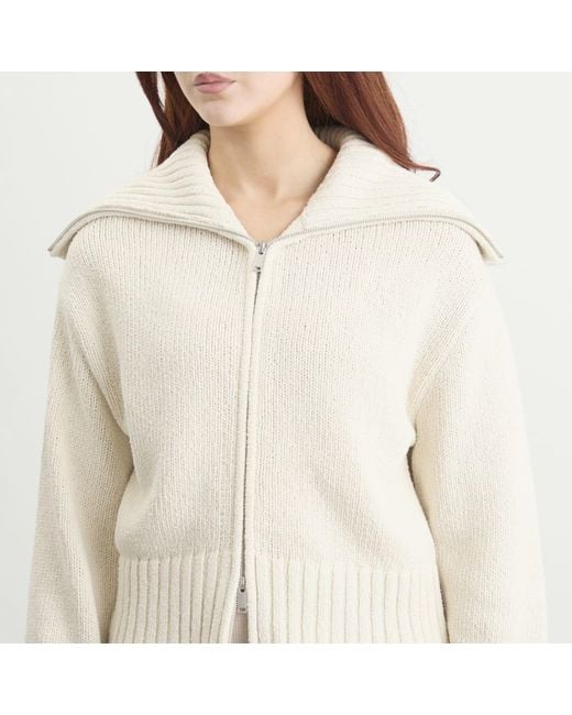 Samsøe & Samsøe Sajasmin Zip Up Jacket in White | Lyst UK