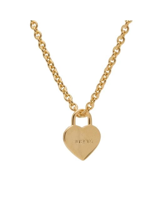Human Made Metallic Heart Necklace for men