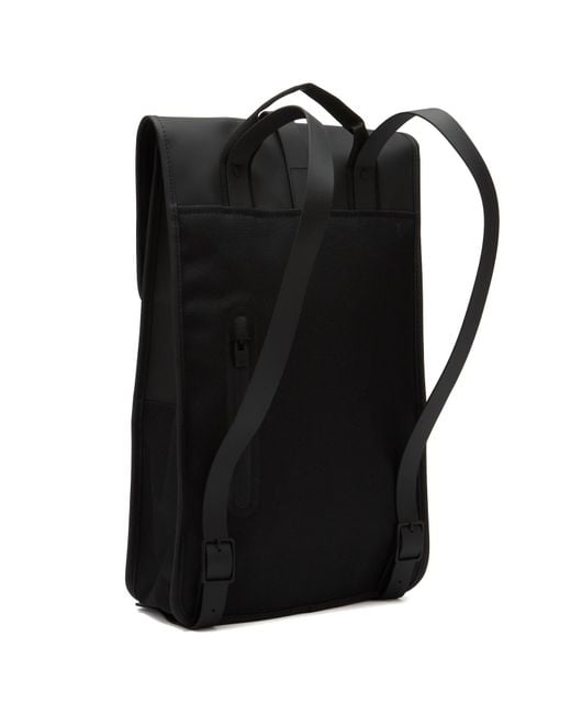 Rains Black Backpack for men