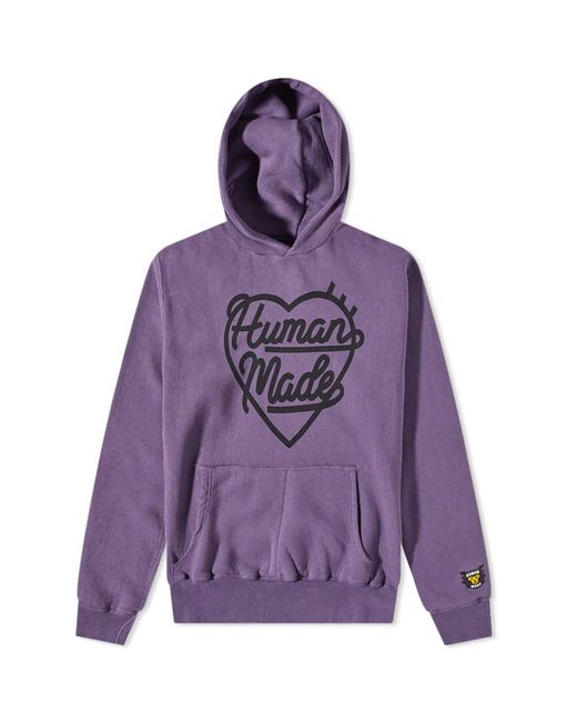 Human Made Purple Heart Popover Hoodie for men