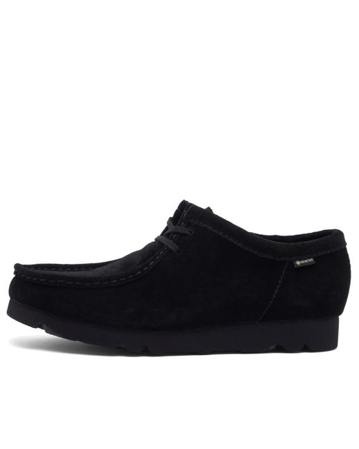 Clarks Black Wallabee Gore-Tex Suede for men