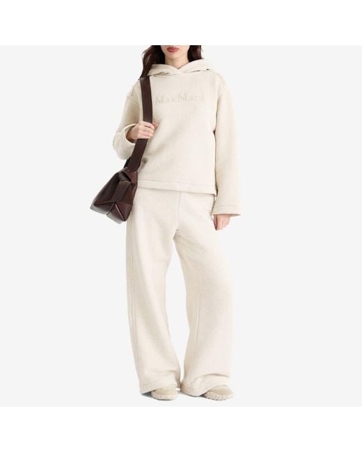 Max Mara White Gary Logo Hoodie