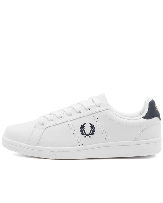 Fred Perry White Authentic B721 Leather Sneakers And Navy 40 for men