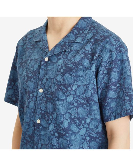 Kestin Blue Crammond Marble Print Shirt for men