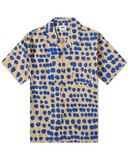 Obey Blue Connect Vacation Shirt for men