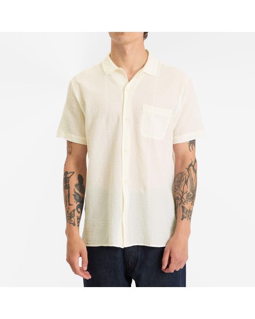 YMC Natural Malick Stripe Vacation Shirt for men