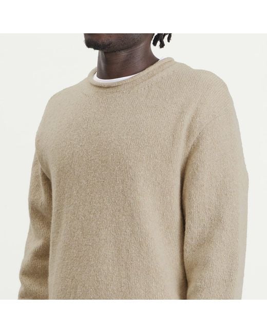 Folk Brown Slouch Crew for men