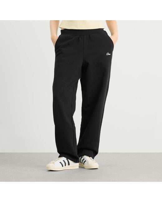 Dime Black Cursive Small Logo Sweatpants
