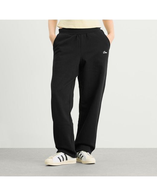 Dime Black Cursive Small Logo Sweatpants