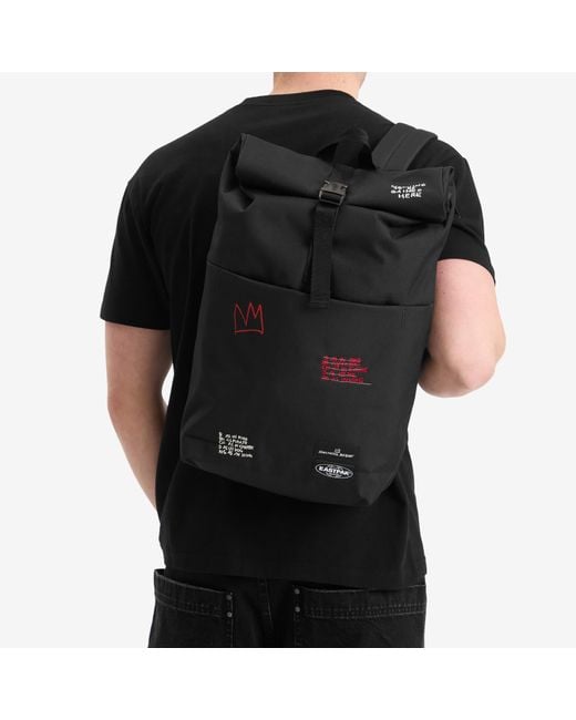 Eastpak Black X Basquiat Up Roll Backpack