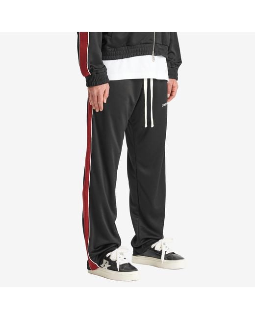 Cole Buxton Black Contrast Tape Track Pant for men