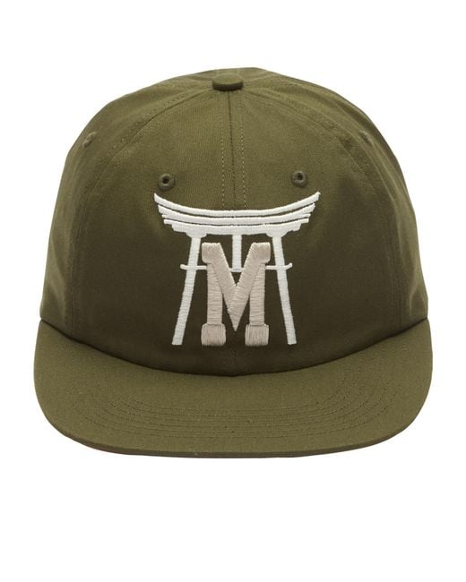 Maharishi Green Temple M Okinawa 6 Panel Cap for men