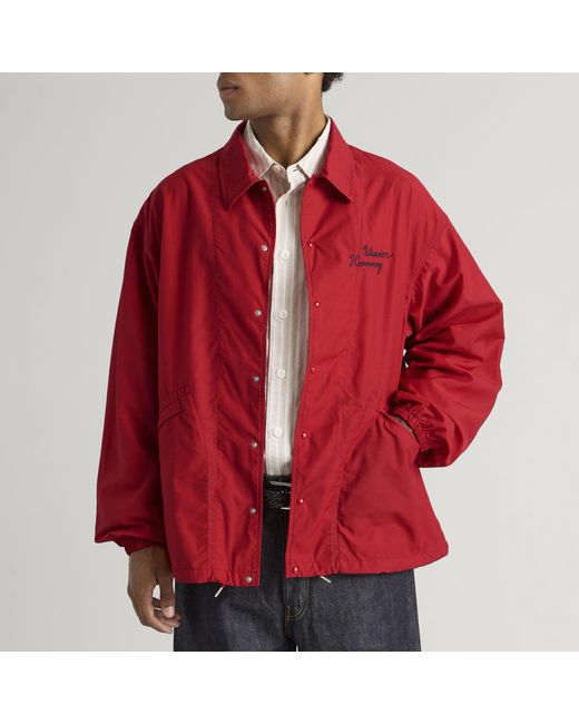 Visvim Red Windfall Coach Jacket for men
