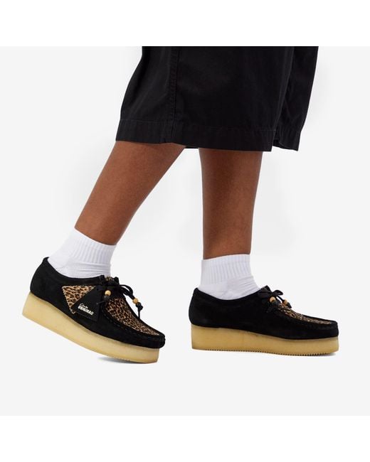 Clarks Blue Leopard Print Suede Moccasins
