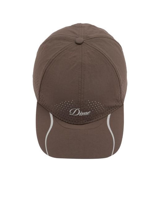 Dime Brown Cursive Tech Cap for men