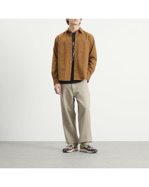 Norse Projects Brown Algot Cotton Ripstop Relaxed Shirt for men