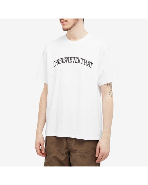 Thisisneverthat White Arch-Logo T-Shirt for men