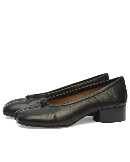 Maison Margiela Black Tabi Ballerina Shoes