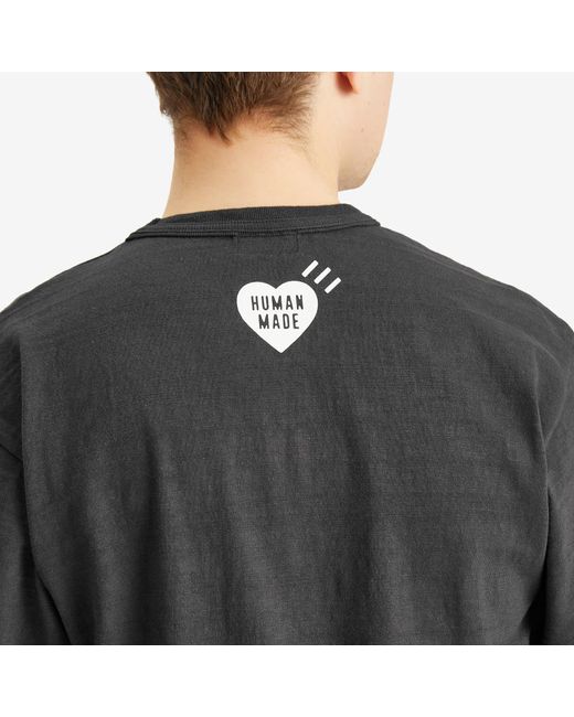 Human Made Black Circle Graphic T-Shirt for men