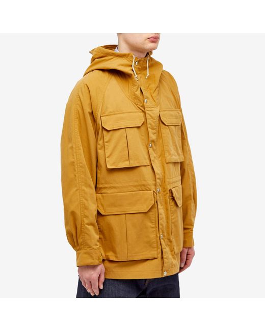 Beams Plus Yellow Nylon Mountain Parka Jacket for men