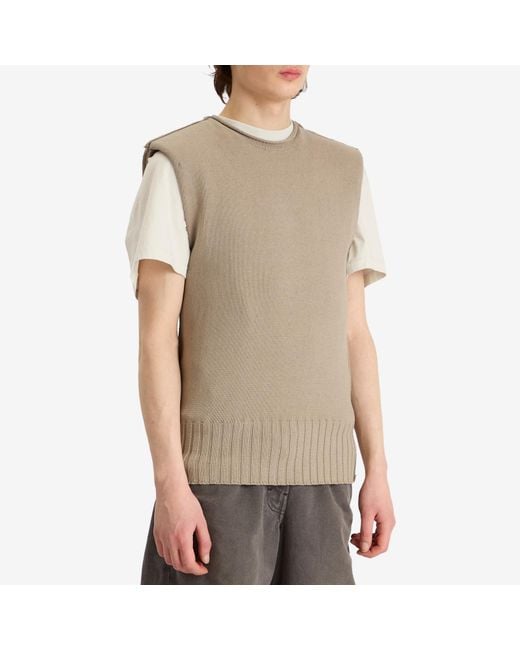 Entire studios Natural Burns Knit Vest for men