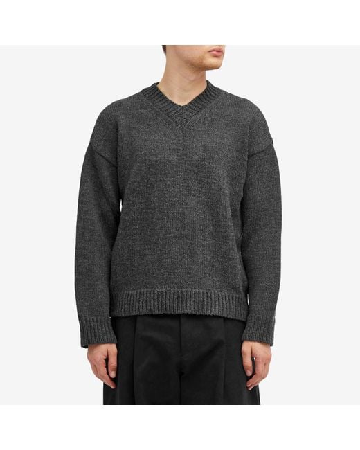 Our Legacy Sonar V Neck Knit Sweat in Gray for Men | Lyst Our Legacy Sonar V Neck Knit Sweat in Gray for Men | Lyst