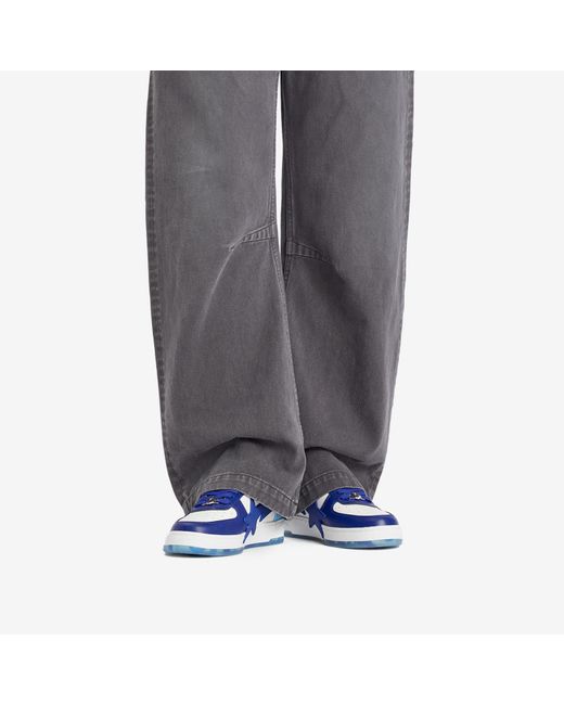 A Bathing Ape Blue Bape Sta Os Sneaker for men