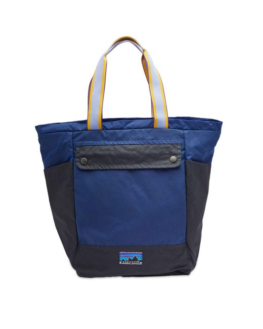 パタゴニア50周年記念モデルワックスドキャンバストートパック廃盤コバルトブルー Patagonia 50Th Anniversary Waxed Canvas Tote Pack Cobalt in Blue