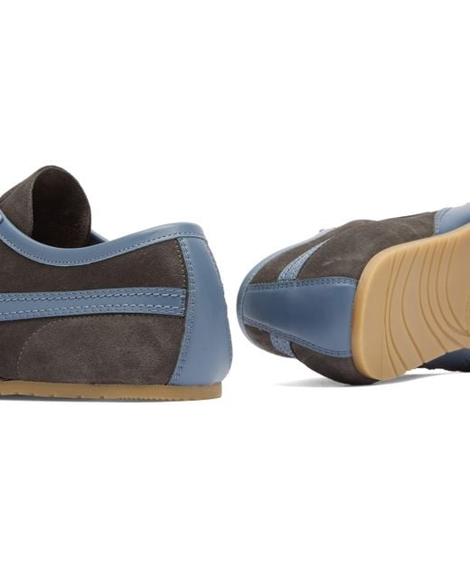 Dries Van Noten Blue Leather & Suede Sneaker for men
